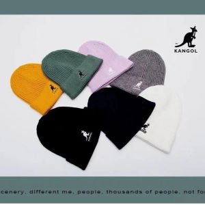 2022 New KANGOL rust-marked melon cap beanie multi-colored warm woolen cap for men and women couples very good