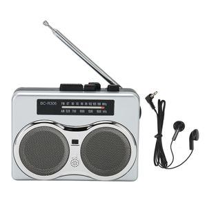 Przenośny radiowy retro klasyczny Walkman podwójny głośnik stereo Pamięć taśmowa FM AM AM Radio Antena z słuchawkami 3,5 mm do połowów ogrodniczych