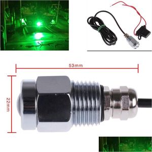 Car Headlights Blue White Red Green Color 9W Led Boat Drain Plug Underwater Light For Garber-Fishing Swimming Diving 1/2 Npt 100% Wate Dhhnl