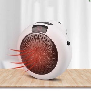 Hemvärmare Electric Mini Fan Heater Dubbel Portable Desktop Small Home Heaters Wall Mounted Round Hushåll Väggvärme Värmare Maskin HKD230904