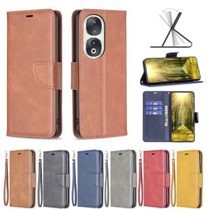 Schafnarbenleder-Geldbörsenhüllen für iPhone 15 Plus 15 Pro Max 15 Huawei Mate 60 Pro Honor 90 5G Lite Samsung M34 5G S23 FE Kredit-ID-Kartensteckplatzhalter Flip Cover Buchtasche