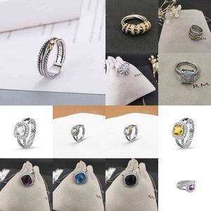 Anel de cruz torcida moda feminina banhado a ouro preto tailandês prata amor anéis de luxo designer anel jóias mulher luxo diamante presente de casamento