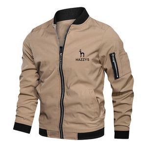 Hazzys outono primavera táticas casacos militares para homens streetwear jaqueta casual jaquetas bomber masculino casaco corta-vento