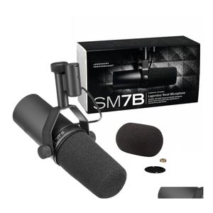 High Quality Cardioid Dynamic Microphone Sm7B 7B Studio Selectable Frequency Response For Shure Live Stage Recording Drop Delivery