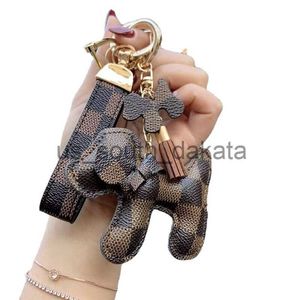 Key Rings Fashion Designer Car Keychain Favor Flower Bag Pendant Charm Jewelry Keyring Holder for Men Gift Fashion PU Animal Key Chain Accessories x0914