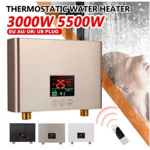 Aquecedores domésticos 110V 3000W / 220V 5500W Aquecedor de água elétrico instantâneo Mini conversão de frequência inteligente temperatura constante HKD230904