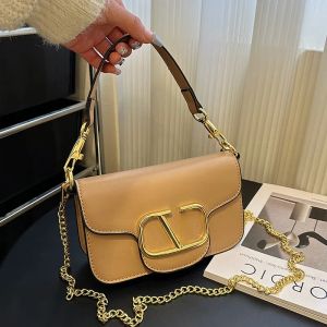 Läder handväska kedja väska kvinnor lyxiga modedesigners pradaanessfulings kvinnlig koppling klassiska tjej handväskor