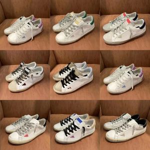 مصمم Golden Shoes Goose Women Super Star Sneakers Men Men Nust Nust New Exeries Sequury Sequin Classic White Do Old Dirty Dirty Shoe Lace Up Woman Man Usisex