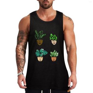 Regatas masculinas PlantLover Rosto Tatuagens e Piercings Azul Top Acessórios de Ginástica Homem Camisetas Basquete