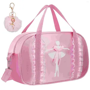 Portachiavi Borsa da danza classica Borsa da tutù Borsa a tracolla da principessa con portachiavi angelo per ballerina