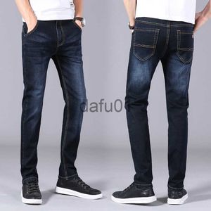 Herren Jeans Herbst Winter Herren Jeans Business Casual Stretch Slim Denim Jeans Hellblau Schwarz Hose Männliche Markenhose Plus Size 28-402750 x0914