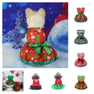 犬のアパレル面白いクリスマスペット猫コスチュームロールプレイスカート