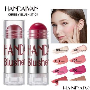 Blush Handaiyan Makeup Highlighter Cream Stick Brighten Moisturizer Smooth Rouge Natural Effect Face Blusher Make Up Drop Delivery Hea Dhlmw