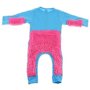 Set di abbigliamento Pagliaccetto per neonati Vestiti nati Tuta strisciante Neonato per bambini Pulizia Mop Suit Costume Pavimenti Maniche lunghe Panno per arrampicata 230914