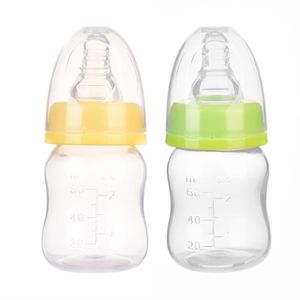 Biberon # Mini biberon portatile per neonati Biberon per allattamento senza BPA Nato sicuro per bambini Alimentatore per bambini Succo di frutta Bottiglie per il latte 60ML 230914