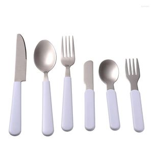 Dinnerware Sets Sublimation Blank Stainless Steel Eco-friendly Printable Cutlery Knife Fork Spoon Set For Adults And Kids