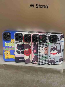 Cell Phone Cases 2-in-1 anime suitable for phone case 15 new women's best friend cartoon J230914