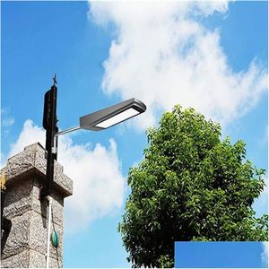 Luz de rua solar radar sensor de movimento luzes 108 led 15w 2100lm segurança iluminação noite ao ar livre para jardim caminho entrega gota renewab dhn71