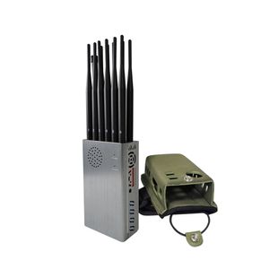 Bärbar 12 Antennes Bloccante Device GPS WiFi Bluetooth DSM CDMA GSM 2G 3G 4G 5G Signalhämmare