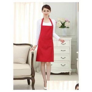 Aprons Apron Print Customized Polyester Bag For Sublimation Custom Logo Food Color Cooking Design Package De956 Drop Delivery Home G Dhj7V