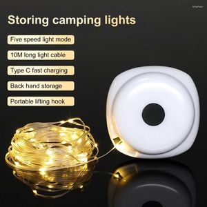 Strings LED Lampa Camping Pasek Atmosfera 10 m długości IP67 Wodoodporny recykling pasek lekki Outdoor Dekoracja ogrodu do pomieszczenia namiotu