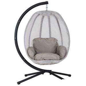 Redes Ovo Hammock Cadeira Pendurada Balanço com Suporte de Metal e Almofada Entrega Home Mobiliário de Jardim Ao Ar Livre Otcfr