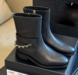 Designer para sapatos de derme de alta qualidade mulheres botas de cavaleiro polonês couro tornozelo chelsea tornozelo plataforma cunhas deslizamento em saltos redondos couro de luxo plano nylonpara tamanho 35-42