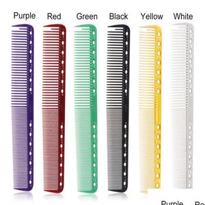 Brosses à cheveux 10 couleurs Peignes professionnels Barber Coiffure Coupe Brosse Anti-Statique Pro Salon Soins Outil de Coiffage 0770 Drop Delivery Dh0CL