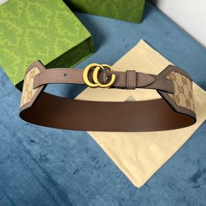 10A big 7.0 cm width black white brown canvas genuine leather men belt belts for men highest quality women belt with green box 696986