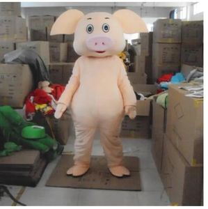 2024 Hallowee Cute Pig Mascot Costume Cartoon Anime Theme Character Carnival Adult Unisex Dress Christmas Fancy Performance Party Dress