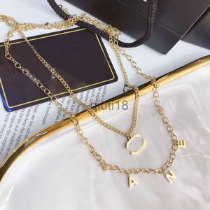 Pendant Necklaces Pendant Necklaces Designer 18K Gold Plated Stainless Steel Choker Letter Pendant Statement Fashion Womens Necklace Wedding Jewelry Accessorie