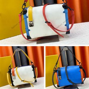 3A Designer Torka na ramię luksusowa torebka torebka stała kolor skórzany torbę krzyżową Kobiety moda klasyczny nadruk Trunk Trunk Crossbody torebka M46358