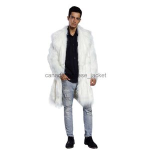 Men's Fur Faux Fur Mens Faux Fur Coats Jacket Fur Men Black White XXL Thick Fake Coat Men Long Jacket Faux Leather Coats ForL230914