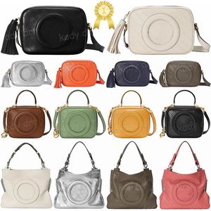 Blondie Shoulder Bag Designer Round Interlocking G Leather Patch Tote Women Men Zipper Closure Handbag Chain Strap Tassel Square Bags Purse