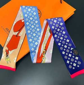 Köp en och få en gratis halsdukar lyxdesigner bokstäver väskor scraf silkes halsdukar kvinnor hanterar väska bandanas bagage ljuddämpare france plånbok handväska handväska paris 31d