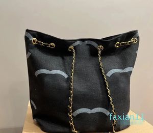 Pojemność torby z łańcuchem na płótnie luksusowe torebki projektant crossbody na zewnątrz zakupowe ramię pochette