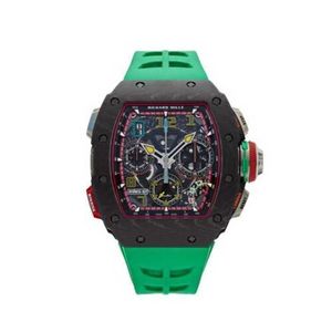 Uhrwerk Richarmilles-Uhr Carbon Designer-Armbanduhren Rm65-01 Aufzug Schweizer mechanische Automatik Sport-Chronograph L