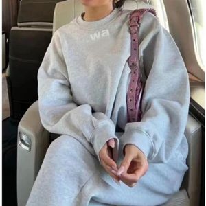 Kvinnors tvådelade byxor Designer Bubble Letter Print Hoodie och jogger Sweatpants Set 2023 Autumn Winter Weight Mervatile Ter2687