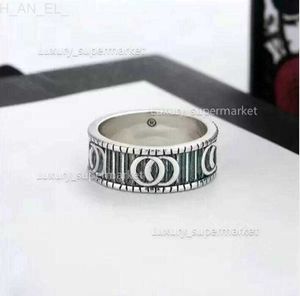 Solitaire Ring 2023 Jewelry Men/Women Fashion Luxury Ring Gold Par S925 Hög polerad presentask A208 L230914
