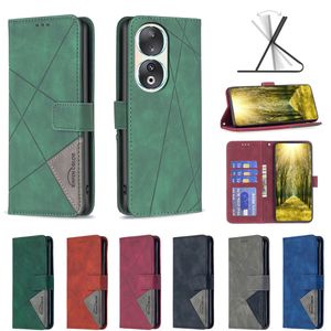 Capas carteira de couro geométrico para Huawei Mate 60 Pro Honor 90 5G Lite 60 Google Pixel 8 7 7A Samsung M34 5G S23 FE Linha Suporte vertical Slot para cartão de identificação Híbrido Flip Cover Bolsa