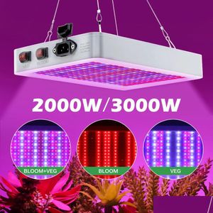 Grow Lights Led Light Smd 2835 Leds Chip Waterproof Phytolamp Growth Lamp 85- 265V Fl Spectrum Plant Lighting For Indoor Plants Drop D Dhbtn