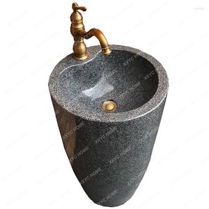 Bathroom Sink Faucets Marble Washbasin Outdoor Stone Pool Granite Integrated