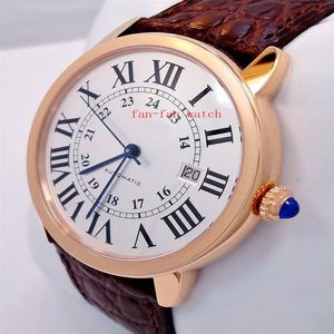 Store recommendation waterproof watch fashion High Quality XL 42mm Auto 18K Rose Gold W-6701009 Automatic Movement Mens2340