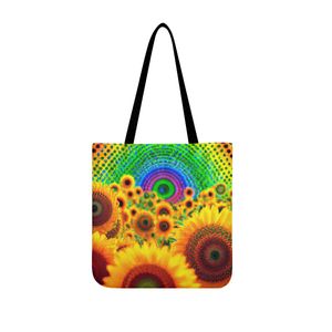 diy Cloth Tote Bags custom men women Cloth Bags clutch bags totes lady backpack professional trend sunflower personalized couple gifts unique 29416