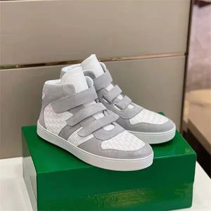 Botteg Venetas Best-quality berühmte Marken High Top Intrecciato Weave Sneakers Schuhe Wildleder Leder Schnürung Männer lässig Skateboard Walking Komfort Schuhe EU38-46