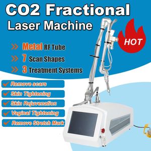 Portable CO2 Fractional Laser Removal Machine Scar Stretch Marks Removal Skin Resurfacing Vaginal Tightening Metal RF Tube Beauty Equipment Salon Home Use