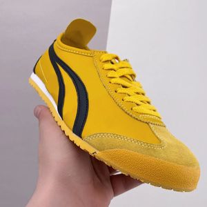 Japan Tiger Mexico 66 Lifestyle Sneakers Damen Herren Designer Canvas Schuhe Schwarz Weiß Blau Rot Gelb Beige Niedrige Trainer SLIP-ON Loafer BIRCH/GRÜN Mode