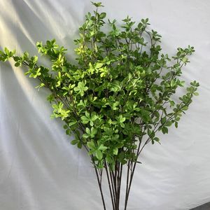 Dekorativa blommor 100 cm konstgjorda Pothos Four-Fork Simulation Green Plant Indoor Wedding Home Decoration Hall Flower