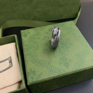 Ring Fashion Charm Ring Top Quality Silver Plated Ring för unisex mode smycken levererar hela256g
