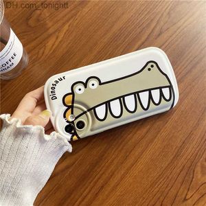 Cell Phone Cases Funny cartoon dinosaur 13promax phone case iPhone 12pro internet celebrity 11 suitable 8plus soft case Q230915